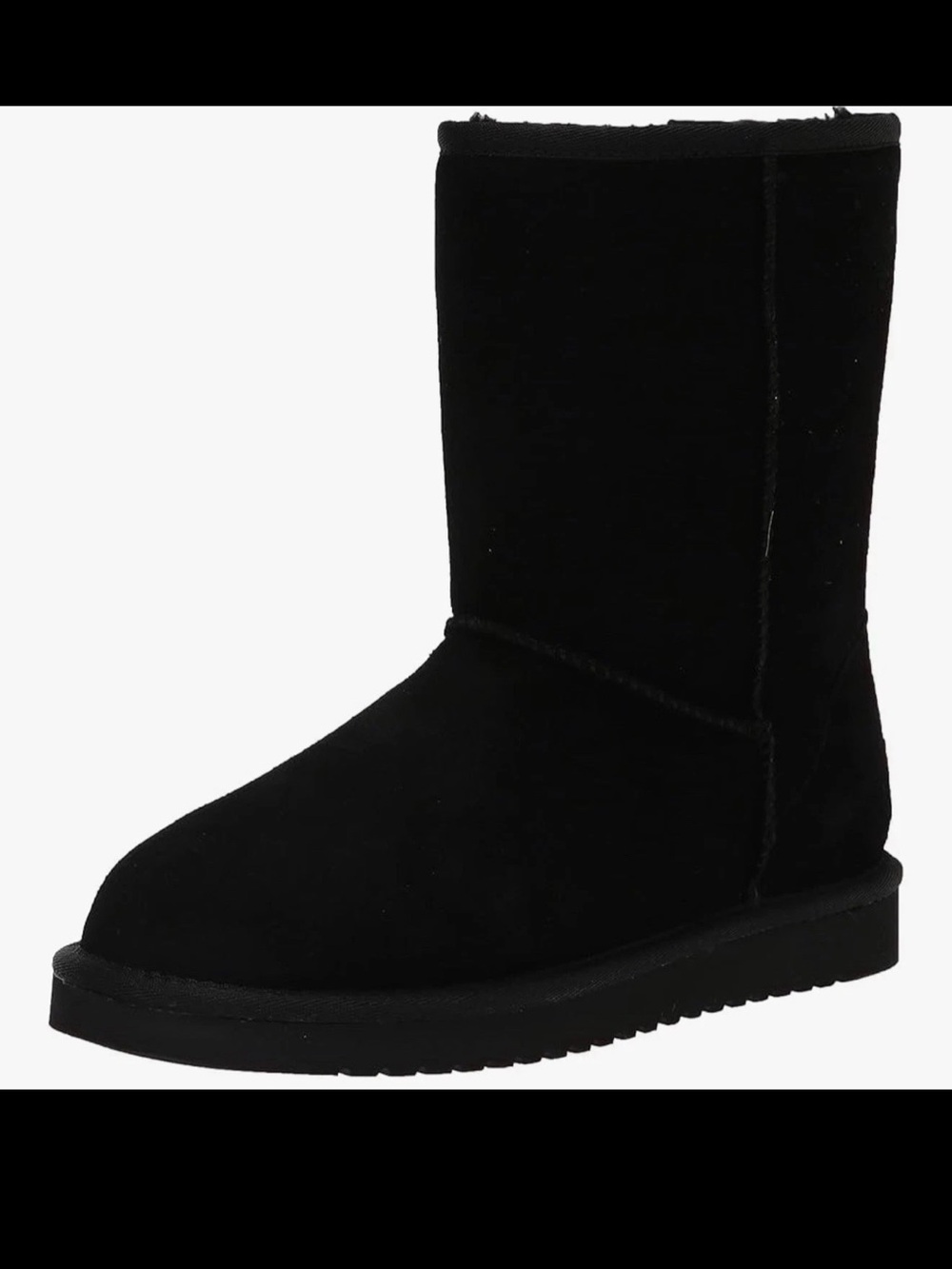 Koolaburra Black Burra Classic Mid-Calf Suede Boots